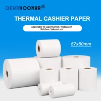 thermal paper 57x50 mm pos printer 4 rolls mobile bluetooth cash register paper rolling papers pos hospitality