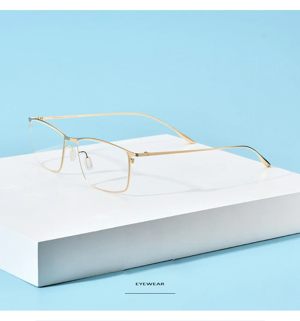 

Очки мужские прямоугольные без рецепта, металлическая полная оправа, простые оптические аксессуары для коррекции миопии, jda3054