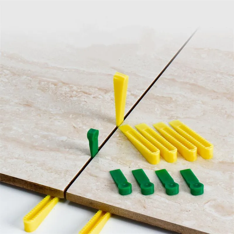 

100Pcs Construction Tool Plastic Paving Reusable Tile Leveling System Insert Gasket Flat Ceramic Floor Tiling Locator
