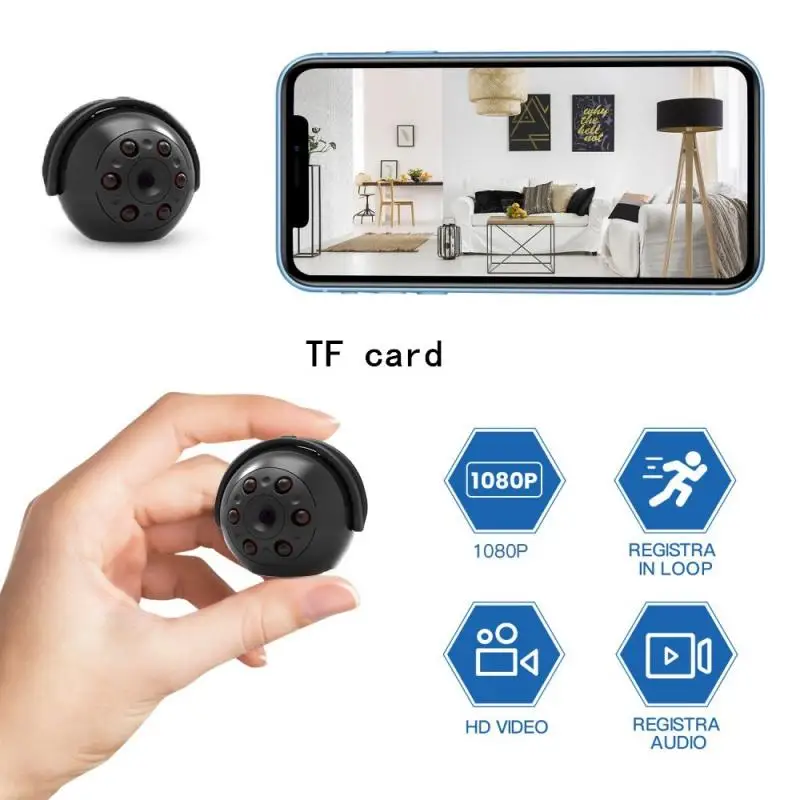 

Mini Wifi DV Camera Full HD 1080P Night Vision Micro Secret Cam Motion Detection Video Voice Recorder Surveillance Camcorder