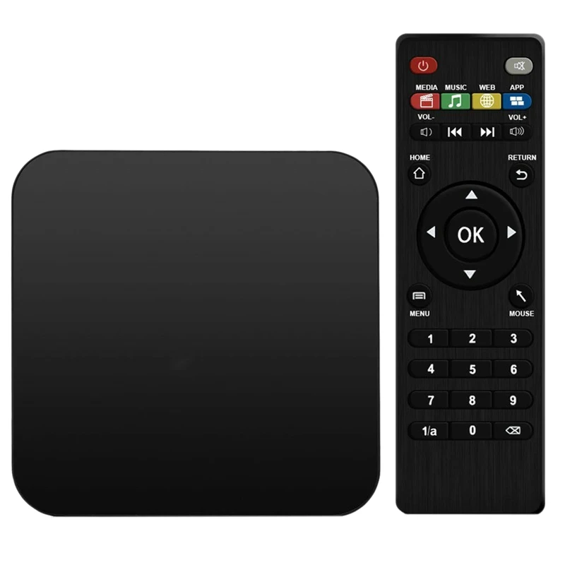 Мини ТВ коробка Android 7 1 ГБ/8 ГБ S905W 2 4 ГГц Wi-Fi HD медиаплеер (штепсельная вилка