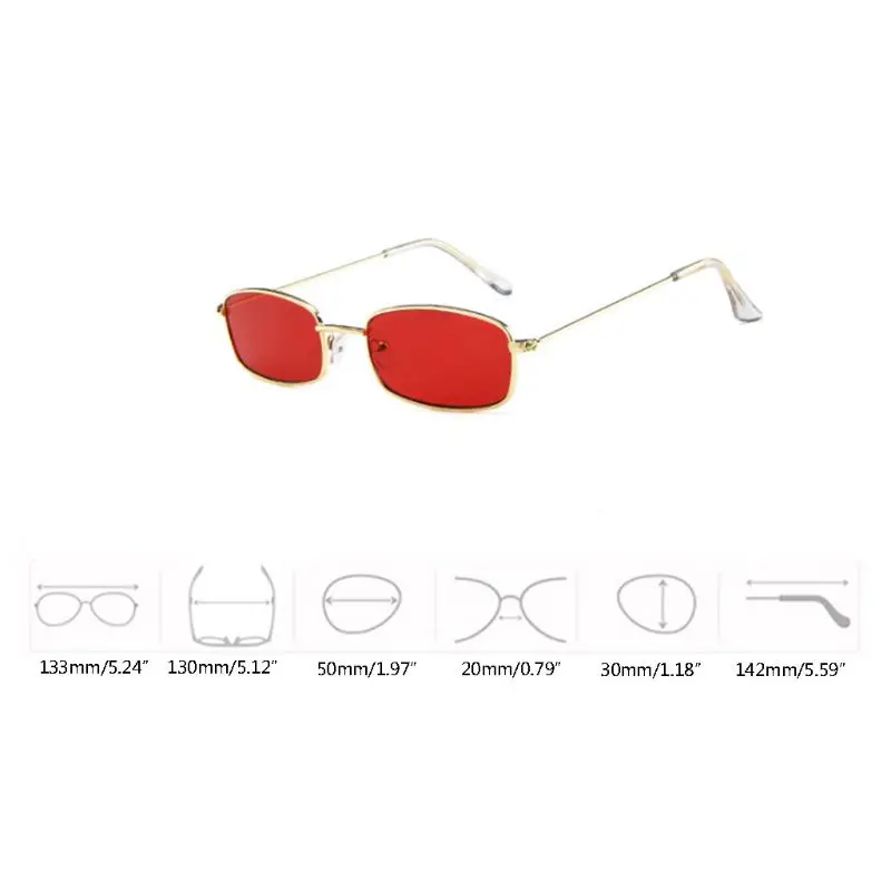 

New metal small square frame sunglasses Europe and America fashion sunglasses men and women trend sunglasses retro glasses