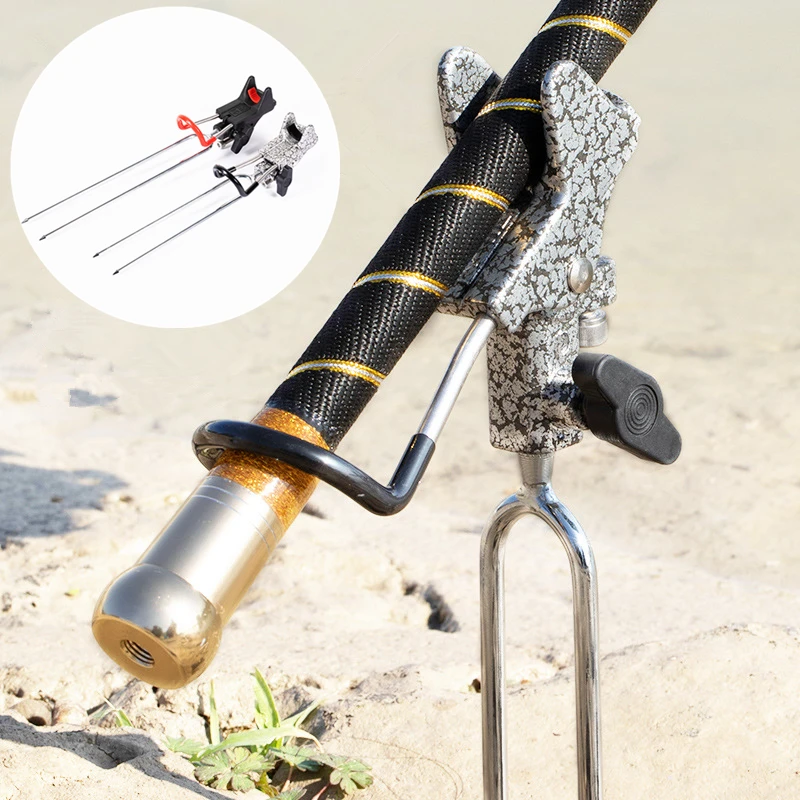 

Fishing Rod Holder Spring Automatic Fishing Stainless Steel Tackle Outdoor Fishing Accessories Bracket