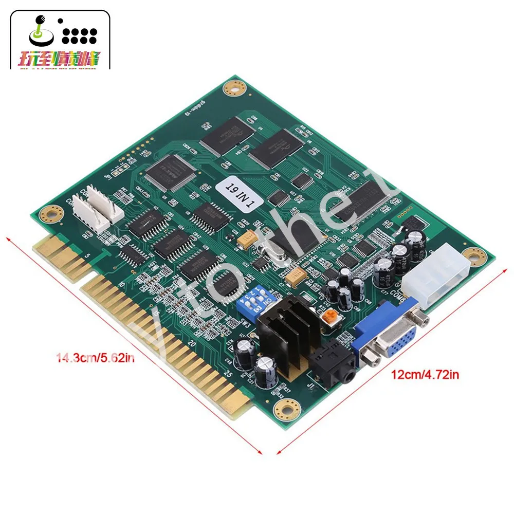 Новинка 19 в 1 горизонтальная Многоуровневая аркадная многоигровая печатная