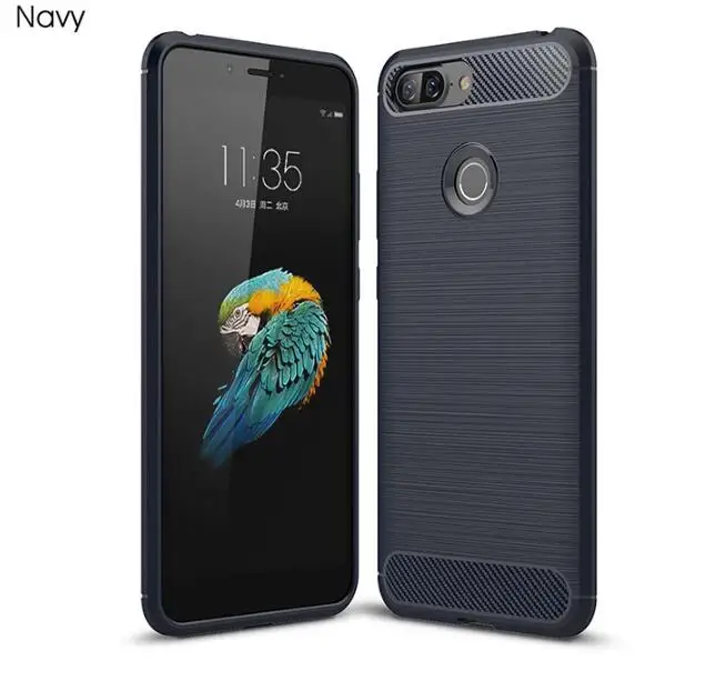 Противоударный чехол из углеродного волокна для lenovo S5, силиконовый мягкий ТПУ матовый чехол для lenovo S5 K520 K8 NOTE Z5 - Цвет: navy