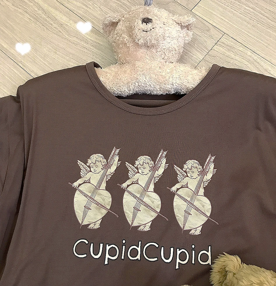 Футболка женская свободного покроя с принтом милого медведя простая рубашка