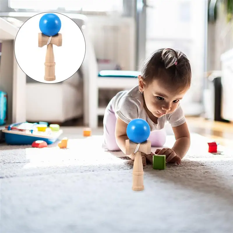 

Kendama Toy Wooden Skill Sword Cup Ball Games Educational Outdoor Funny Toys