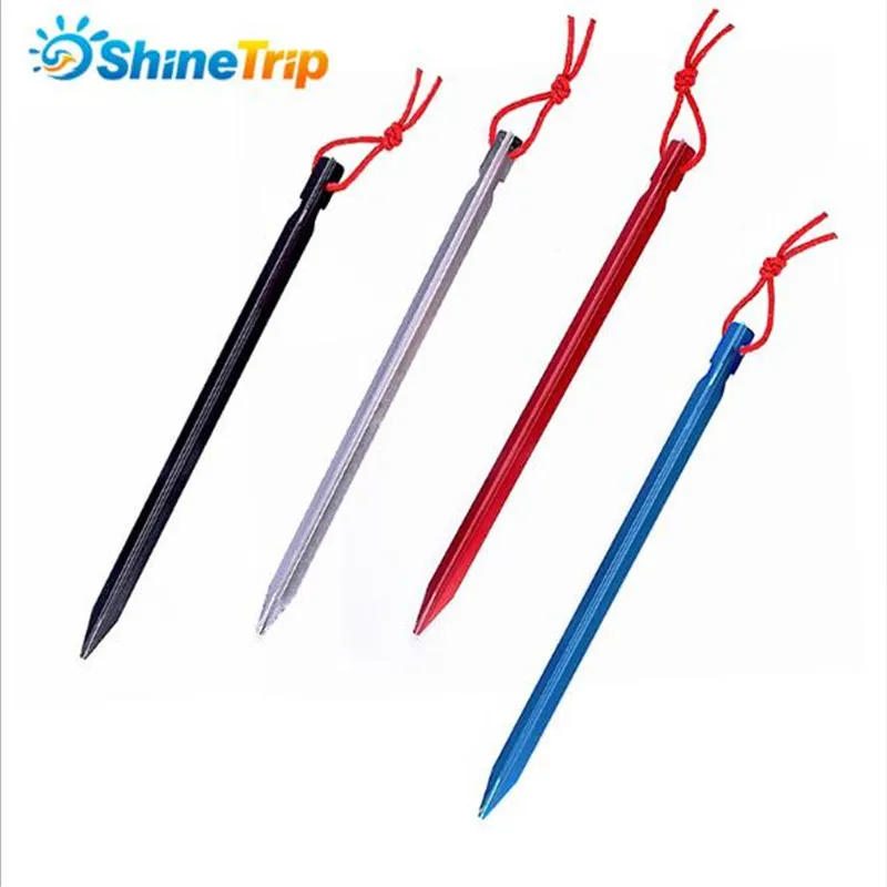 10 шт./лот гвозди для палатки 23 см ультралегкие удлиненные треугольные Колышки из