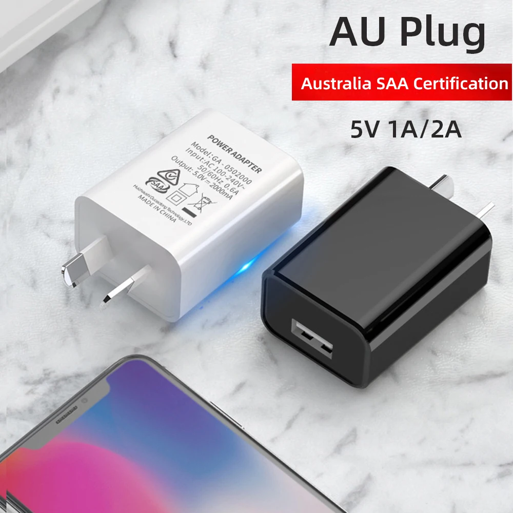 USB-зарядное устройство с австралийской вилкой для iPhone 11 Pro Max Xiaomi iPad, адаптер питания 5 В, 2 А, 1 А, универсальные аксессуары для путешествий
