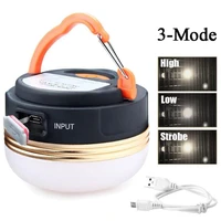 portable lantern led camping tent light hanging or magnetic led working emergency lamp battery or usb charging led light