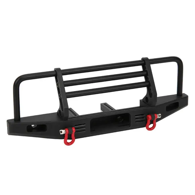 

General Metal Black Front Bumper Accessory Compatible for TRX4 SCX10 90046 1/10 RC Car RC Car Front Bumper