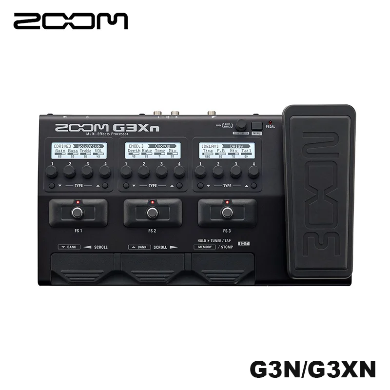 Многофункциональный процессор для гитары Zoom G3Xn G3n с педалью выражений 70 +