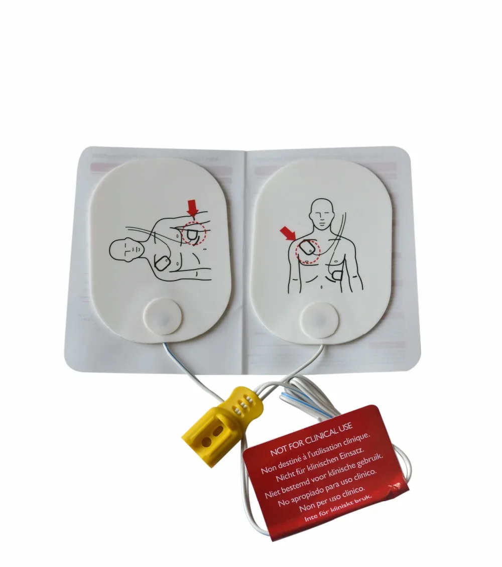Горячая Распродажа 5 пар/упак. взрослых AED тренажер колодки Применение для HeartStart