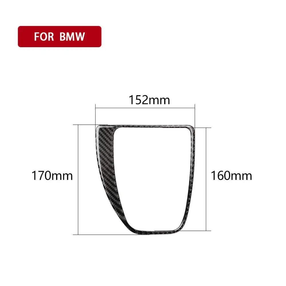 

For BMW E60 5 Series 2004-2010 Carbon Fiber Interior Central Control Gear Shift Panel Decoration Cover Trim Accessories