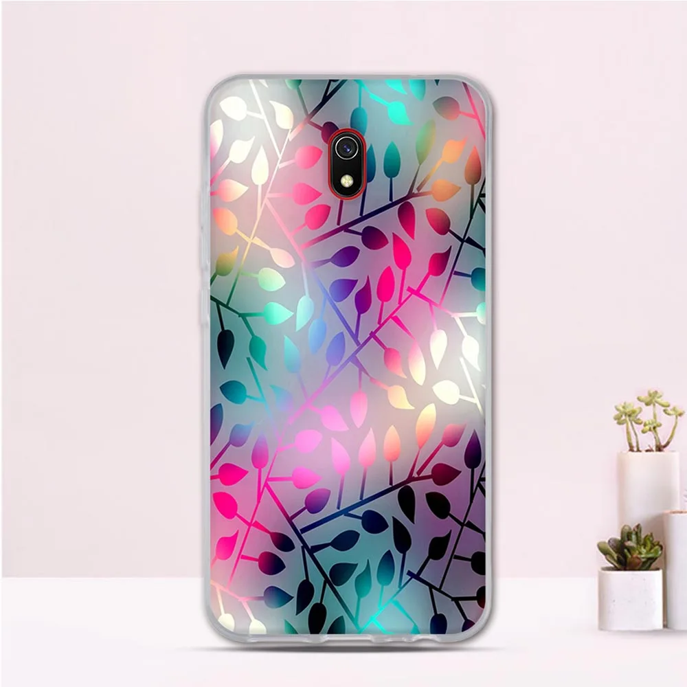 Чехол для телефона Xiaomi Redmi 8A силиконовый прозрачный мягкий ТПУ чехол задней