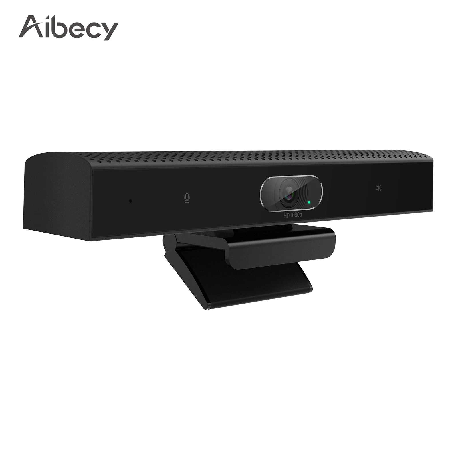

Aibecy 1080P Веб-камера 3-в-1 HD видеокамера для видеоконференций с микрофоном и динамиком Автофокус 360 ° звукосниматель голоса USB Plug & Play