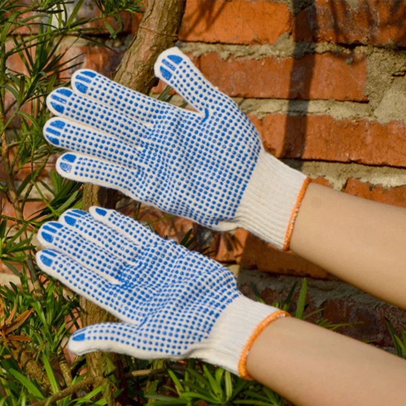 Прочные пропитанные ПВХ толстые хлопковые рабочие защитные проволочные