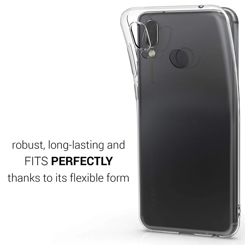 Прозрачный мобильный телефон чехлы для Huawei Honor Play 6 3 дюйма Мягкий ТПУ силиконовый