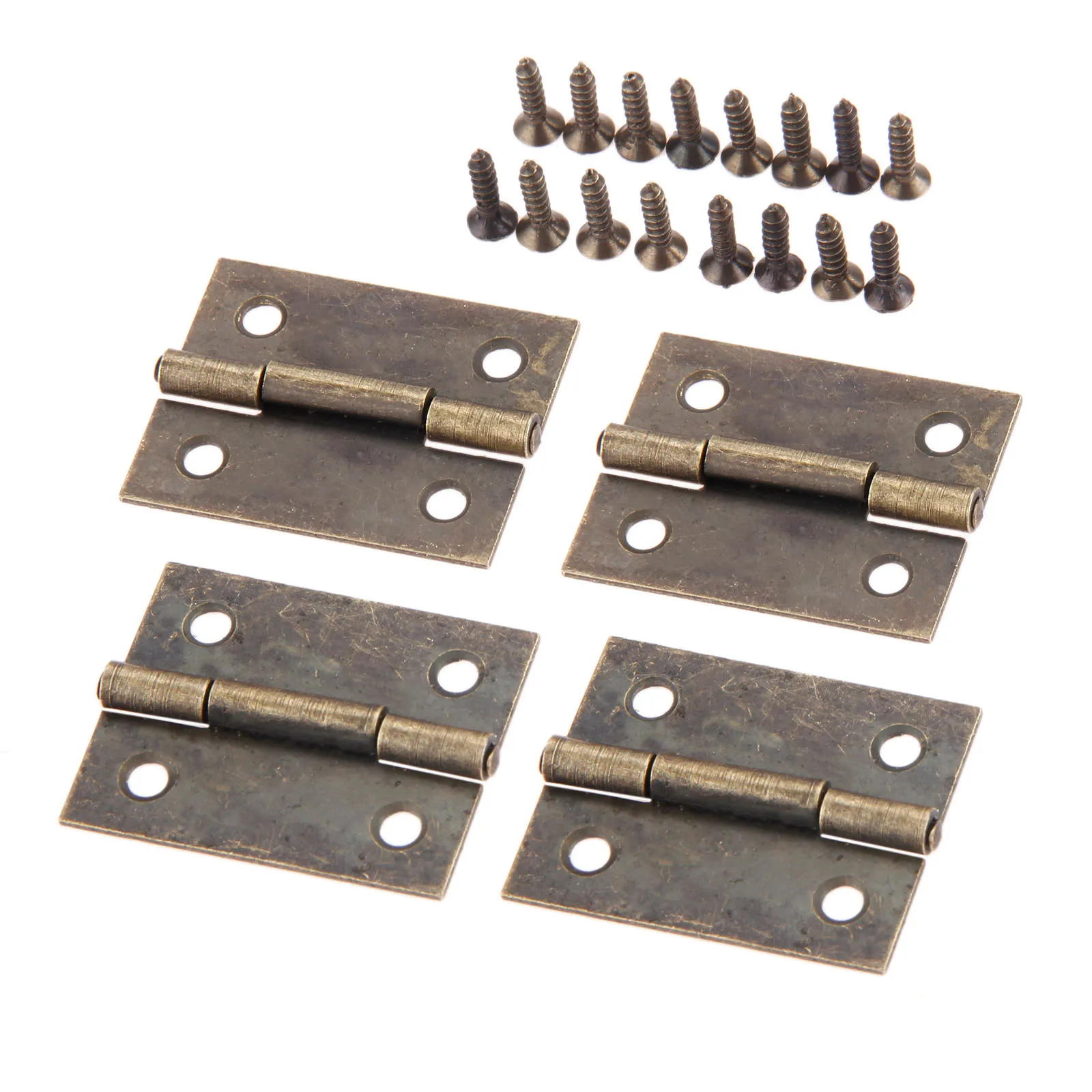 4 шт Кухня шкафных петель с отверстиями Ящик дверные декоративный шарнир для