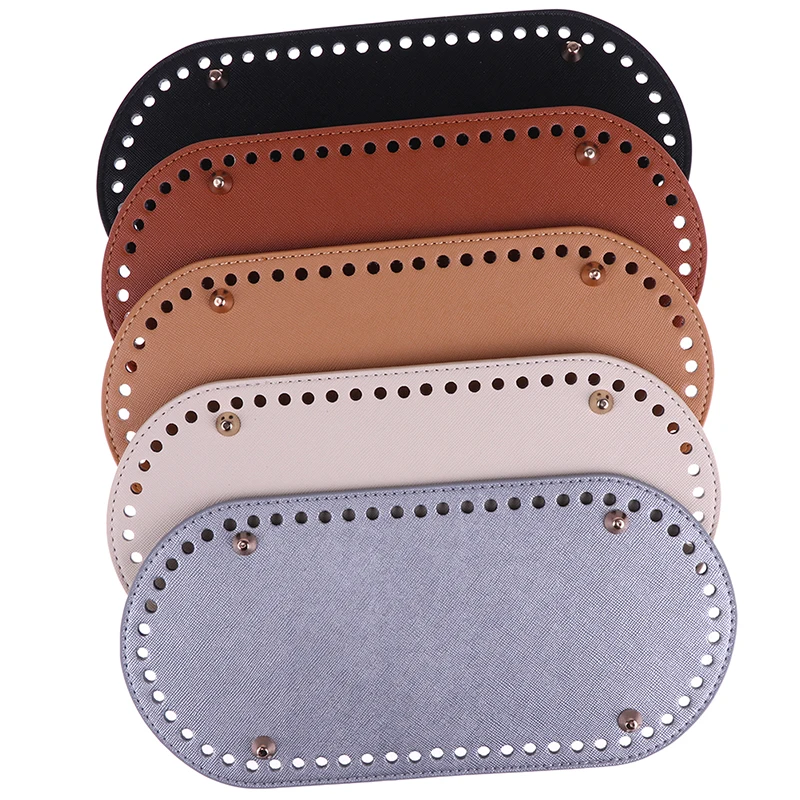 

1Pc Long bottom for knitting bag pu leather 60 holes women bag DIY accessories