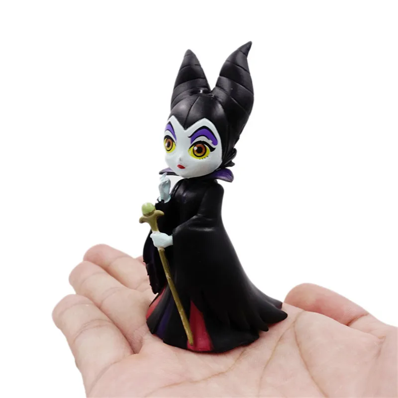 

Disney 3PCS Q posket Petit Villains Set Descendants 2 Maleficent Cruella de Vil Queen Action Figure Model Gift Toys for Children