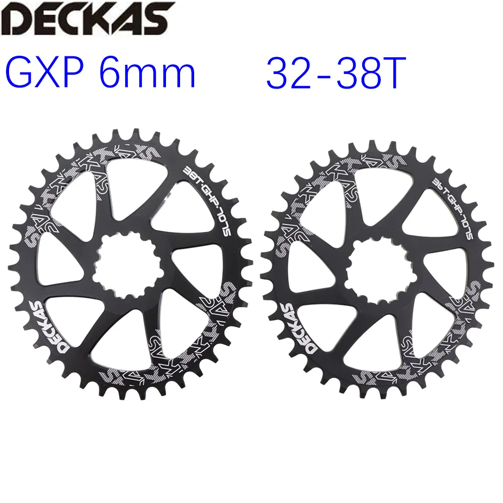 Deckas прямое Крепление овальная Звездочка 6 мм смещение для Sram GXP XX1 Eagle X01 X1 X0 X9