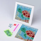 Круглая дрель особой формы 5D DIY Алмазная вышивка подводная черепаха Алмазная картина вышивка крестиком стежки для детей diy ремесленные игрушки