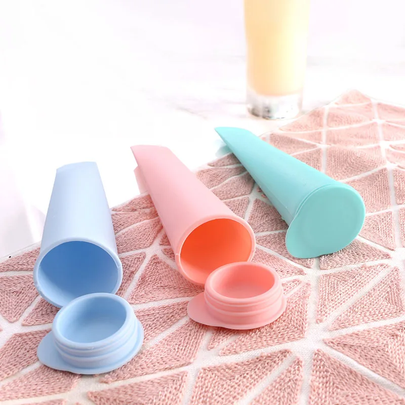 Креативная силиконовая ручная форма для мороженого с крышкой летние кухонные