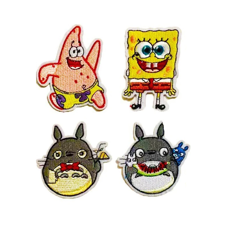 Нашивки аниме Морская звезда Мой сосед Тоторо железные аппликации для одежды
