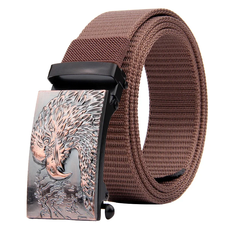 

Men's Outdoor Sports Military Tactical Nylon Adjustable Belt Canvas Waist Belt With Metal Plastic Buckle Male Casual Fabric Belt