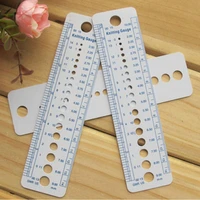 high quality uk us canada sizes knitting needle gauge inch sewing ruler tool cm 2 10mm sizer measure sewing tools