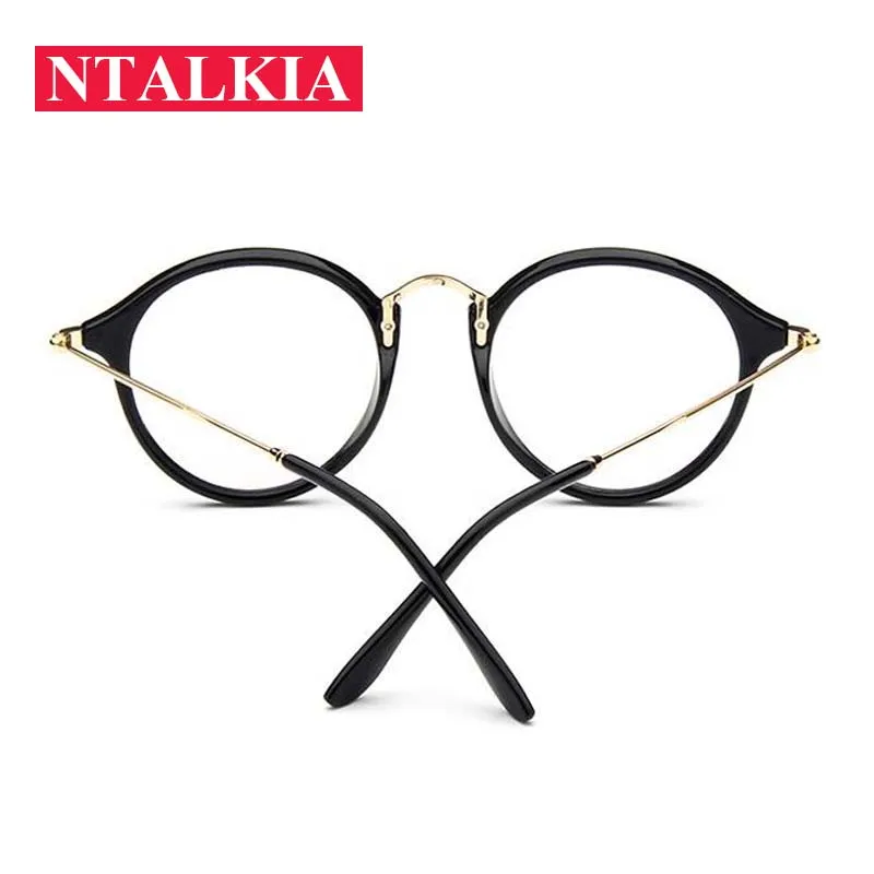 Модные женские прозрачные очки оправа металлические дужки линзы защита от