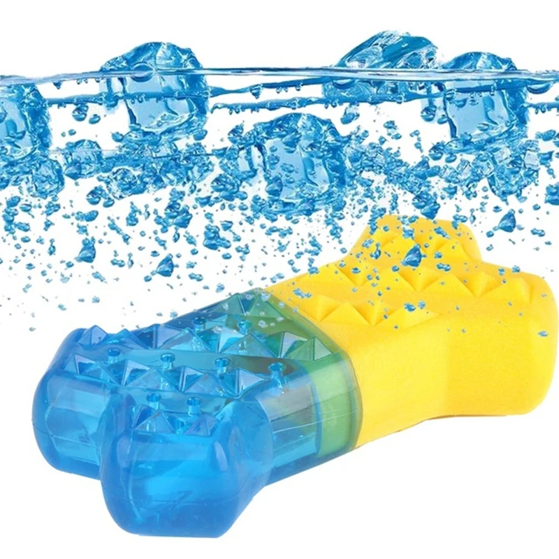 

Summer Essential Cool Heat-Relieving Water Injection Frozen Bones Small Fish Ball Toy Pet Dog Bite-Resistant Molar TPR Toy Ball
