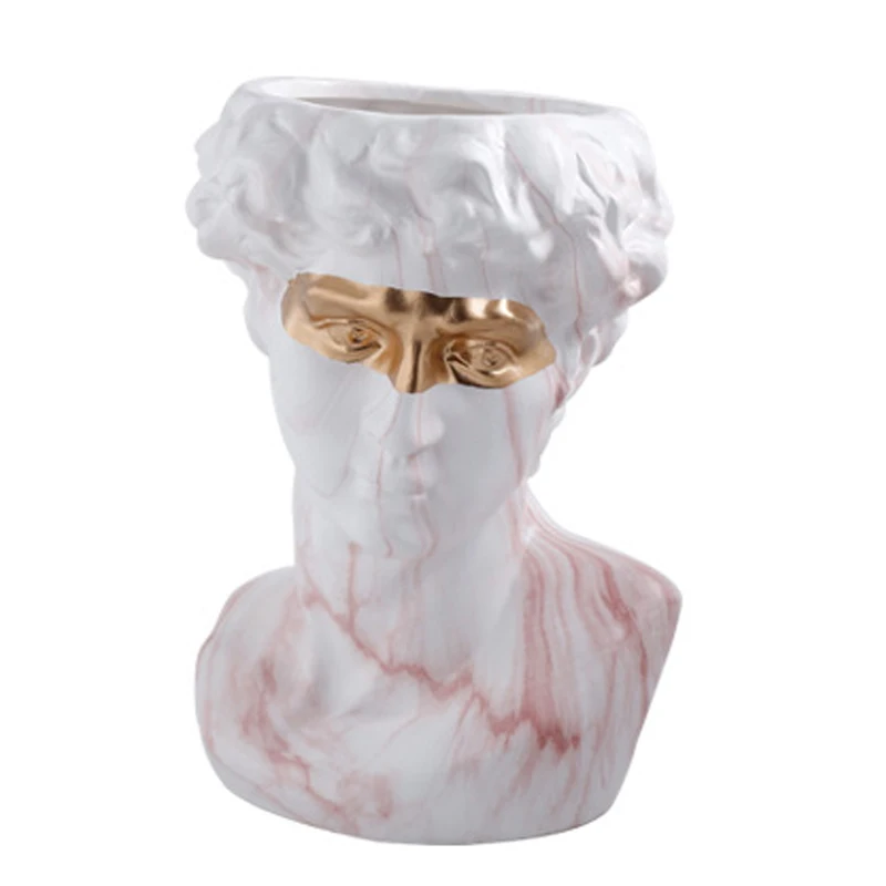 

Head Succulents Plant Pot Planter Indoor Outdoor Resin Planter Cute Plants Flower Pot Flower Arrangement Home Decoration LDF668