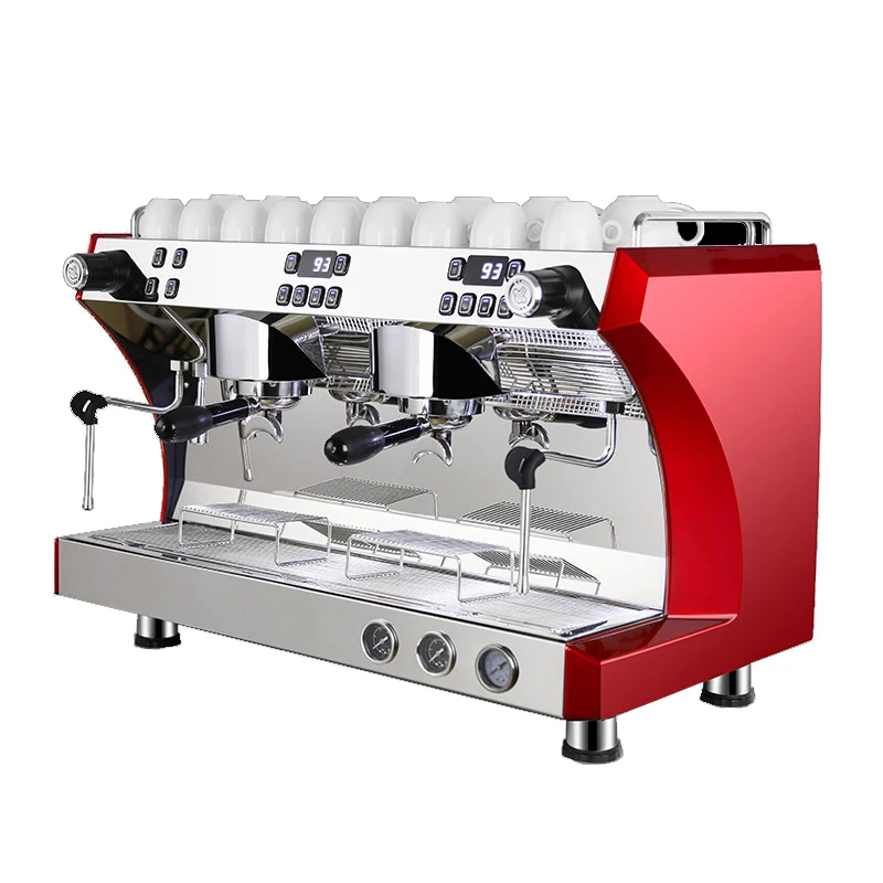 

Espresso Group 2 Commercial Automatic Machines Maker Esspresso Professional Double Makers Coffee-Machin Making 3 Coffee Machine