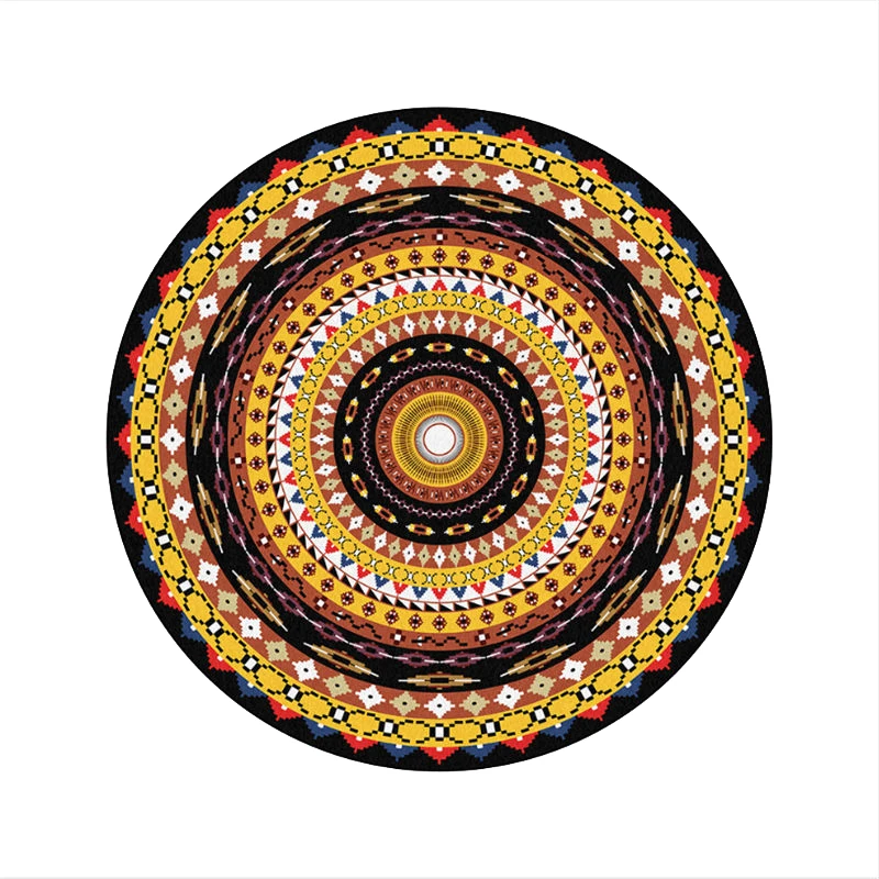 Нежные коврики и ковровые покрытия для дома гостиной круглые с узором в виде