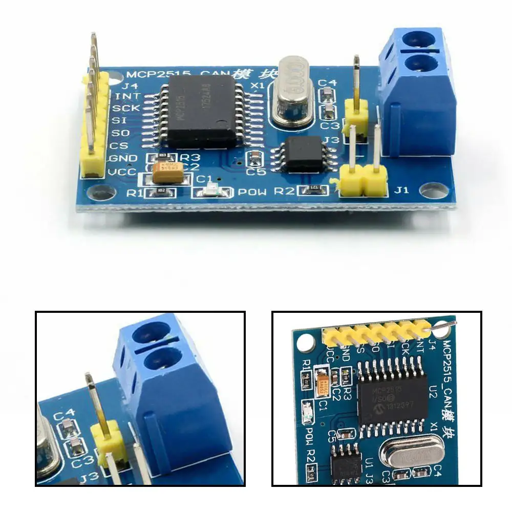 MCP2515 CAN Bus модуль TJA1050 приемник с трансивером Tja1050 5 В для Arduino|Детали и аксессуары