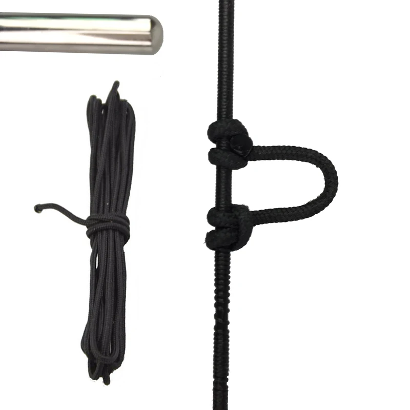 10 м блочный лук D петля черная Съемная гирлянда образное кольцо Пряжка веревка