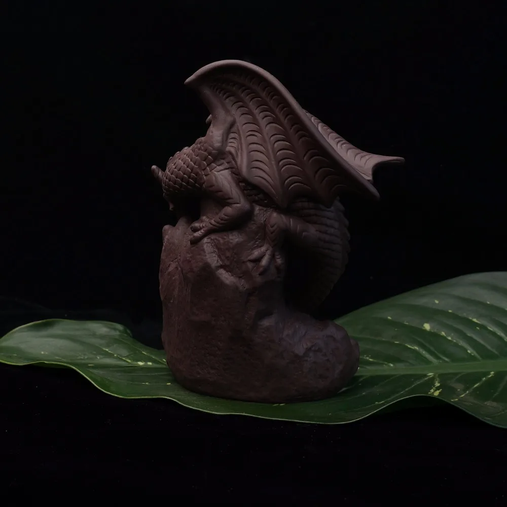 

Dragon Pterosaurs Back Flow Reflux Incense Burner Home Decor Ceramics Ornament Incense Base 20PC Sandalwood