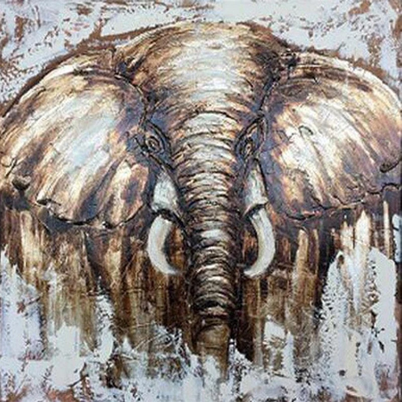 Алмазная 5D картина сделай сам со слоном круглая квадратная вышивка мозаика с