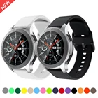 Ремешок силиконовый для Samsung Galaxy watch 3Active 2 42 ммAmazfit Bip, браслет для Huawei watch GT2, 22 мм 20 мм, цветная Пряжка для часов