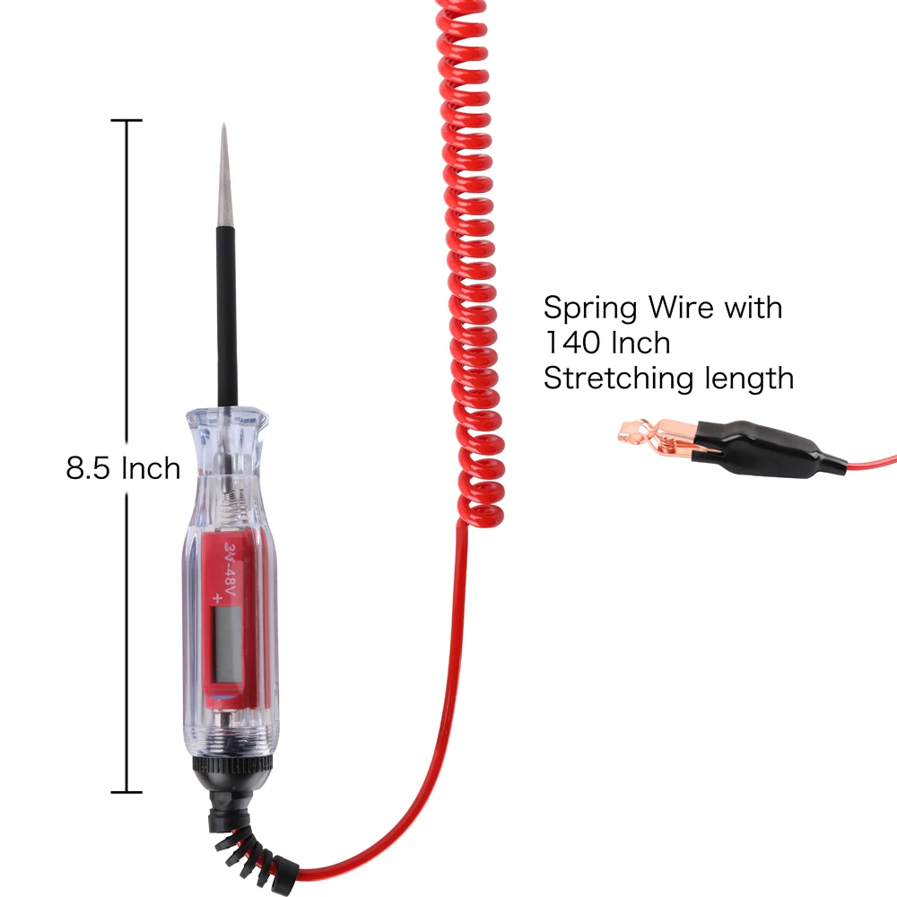 Универсальный 3-48 в ЖК-цифровой автомобильный тестер цепи автомобиля