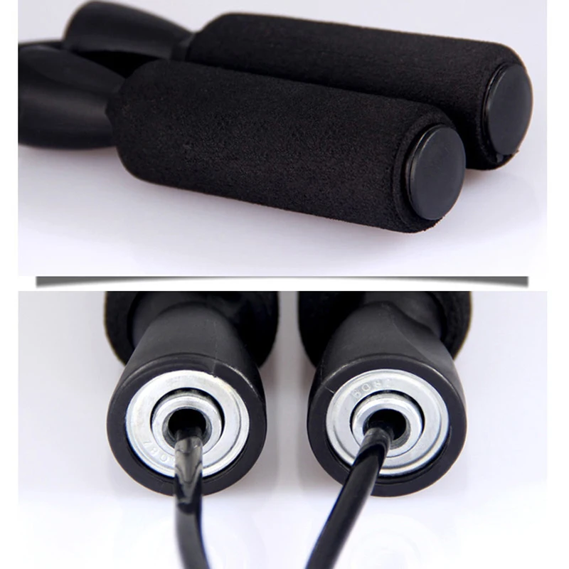 

Professional Adjustable PVC Wire Jump Rope with Carrying Pouch by Fitness Durable Easy to Adjust EDF88