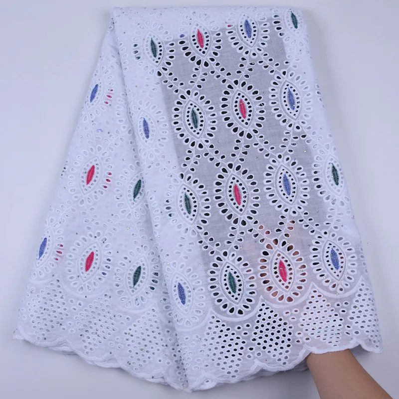 New Arrivals Pure White Dubai Lace African Nigerian Dry Eyelet Swiss Voile In Switzerland Healthy Skin Everyone A1721 | Дом и сад