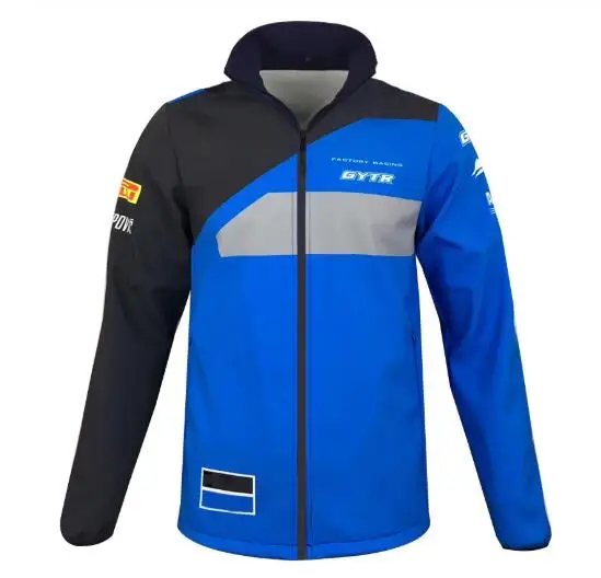 С воротником мотоциклетные куртки гоночная команда куртка на молнии согревающая