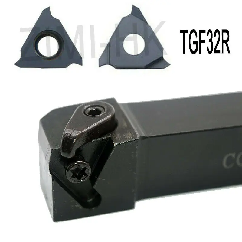 

CGBR 1616H16 CGBR1616H16 Outer diameter shallow groove arbor Turning Tools Cutter Lathe+1PC TGF32R080 Carbide Grooving Inserts