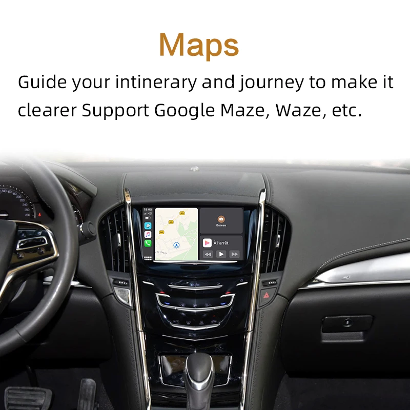 Sinairyu беспроводная Apple Carplay для Cadillac XTS ATS SRX CTS XT5 2014 2019 Android автоматическое зеркало в
