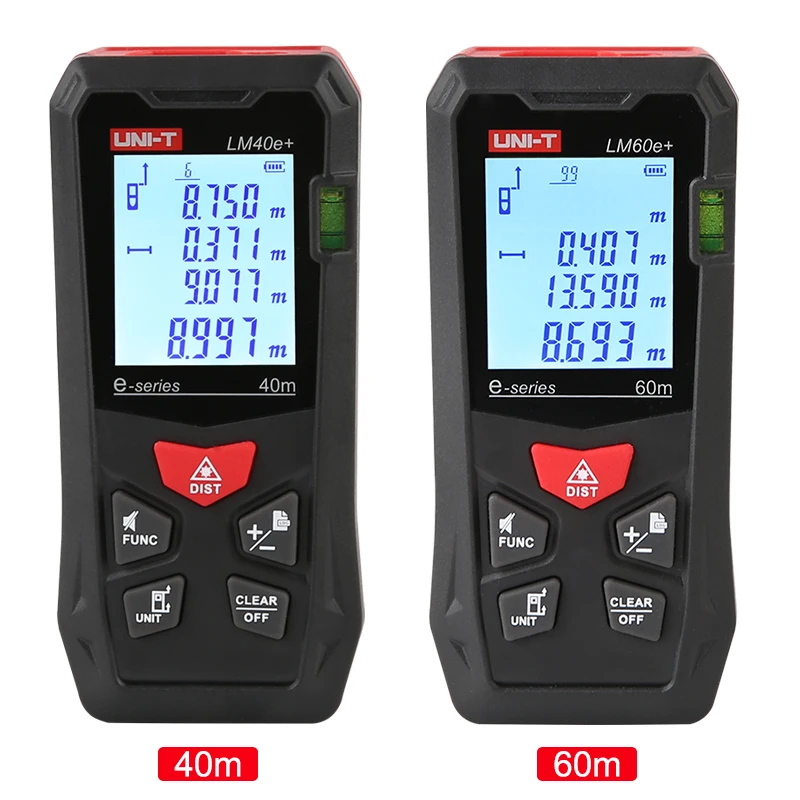 

UNI-TDigital Laser Distance Meter 40M 60M Laser Range Finder LM Series Trena Tape Build Measure Electronic Ruler