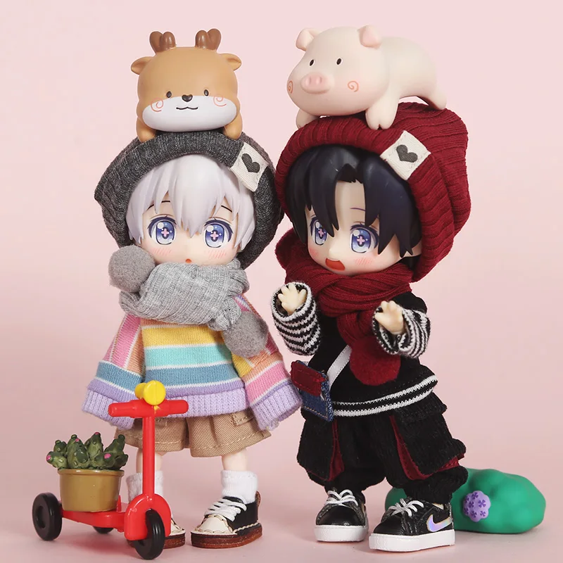 

HOUZIWA BJD Doll Accessories 1/8 GSC Molly OB11 Doll Hats Scarf