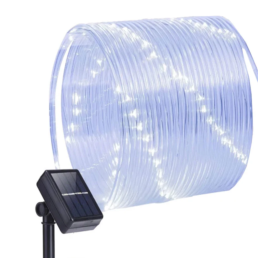 

200/300 LED Solar Tube Rope Light Outdoor Solar String Light Copper Wire Tree Wrap Fairy Light for Xmas Garden Holiday Decor